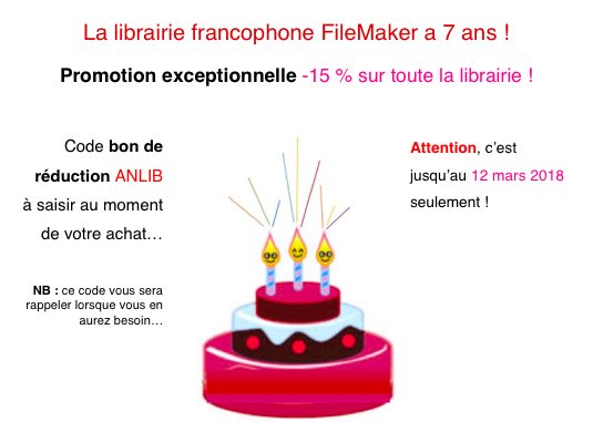 La librairie francophone FileMaker en fête !